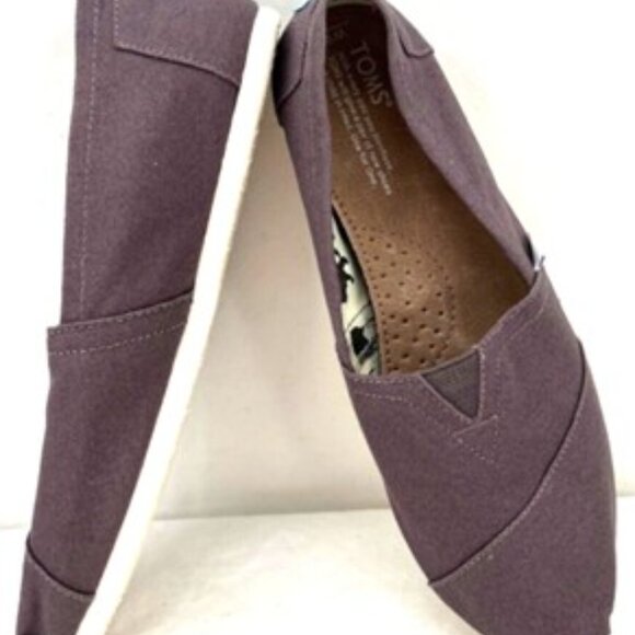 NEW Toms  womens Classics Brown Canvas Loafers slip-ons size 5 - Picture 6 of 12